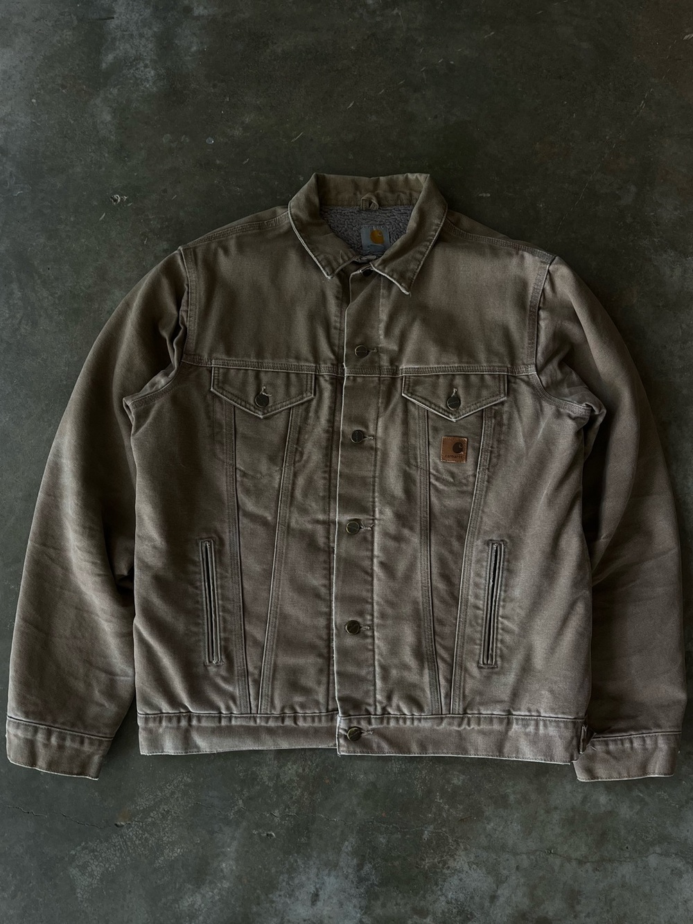 Carhartt Sherpa lined Jean jacket